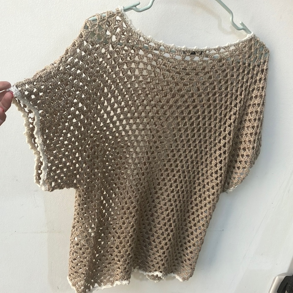 Alice + Olivia Open Weave Sweater Gem